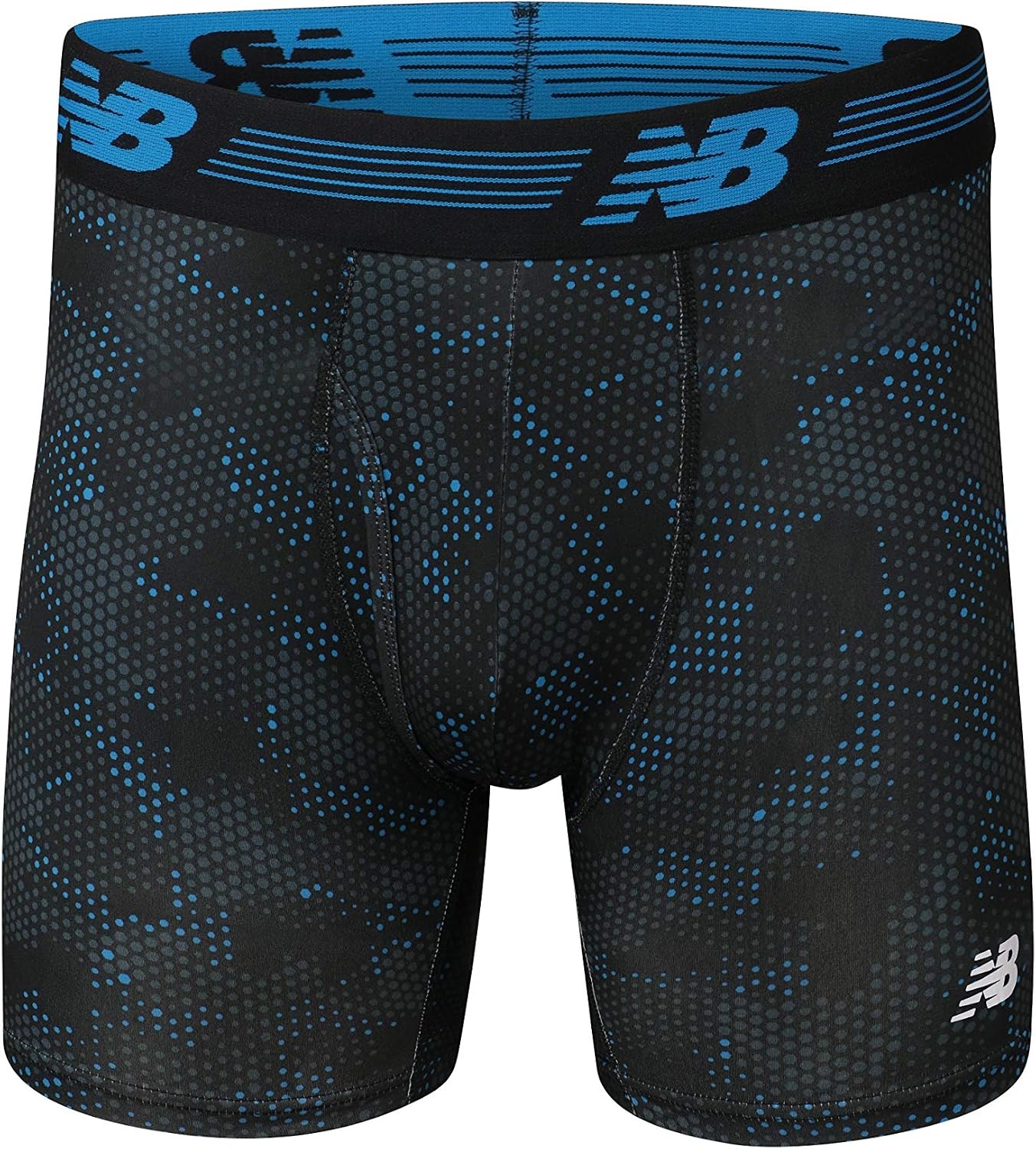 image:imageNew Balance Mens Performance Boxer Briefs with Fly Breathable Stretch Underwear Moisture Wicking Soft Waistband 3 PackBlackSteelGhost Camo