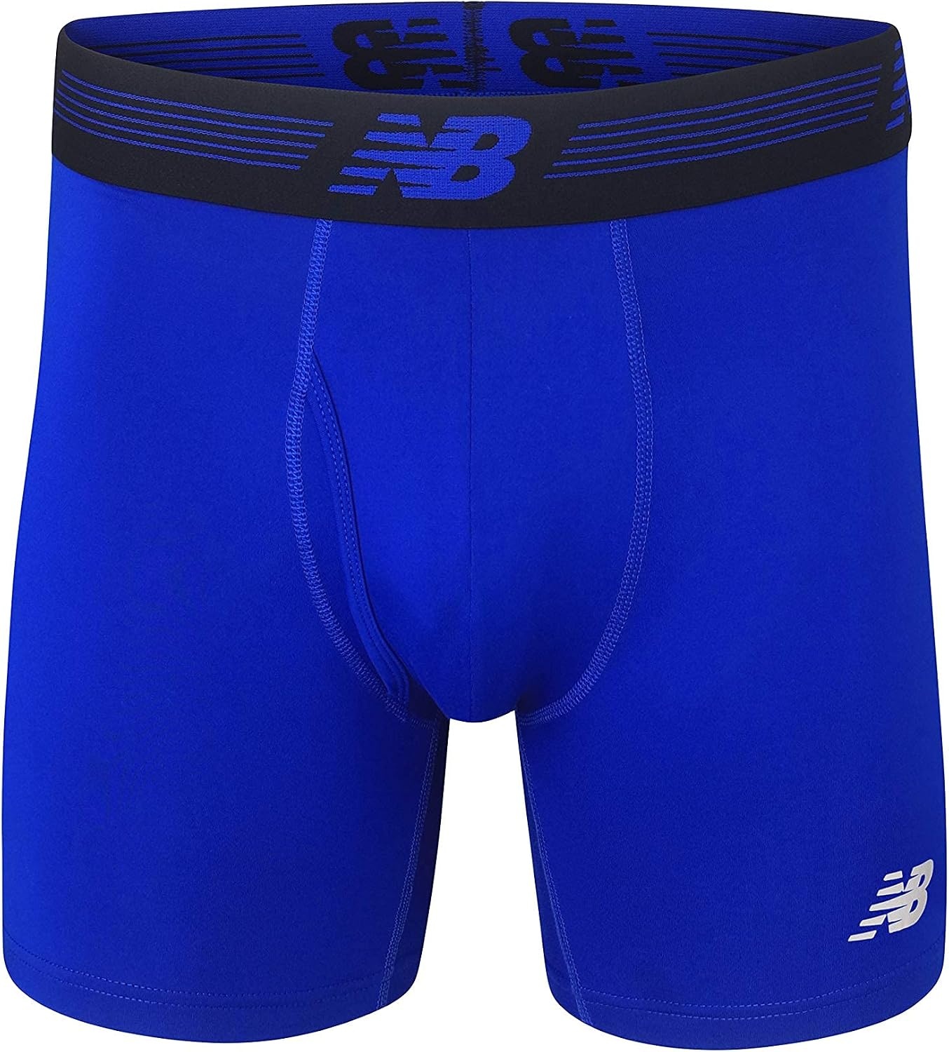 image:imageNew Balance Mens Performance Boxer Briefs with Fly Breathable Stretch Underwear Moisture Wicking Soft Waistband 3 PackCadetTeam RoyalRoyal