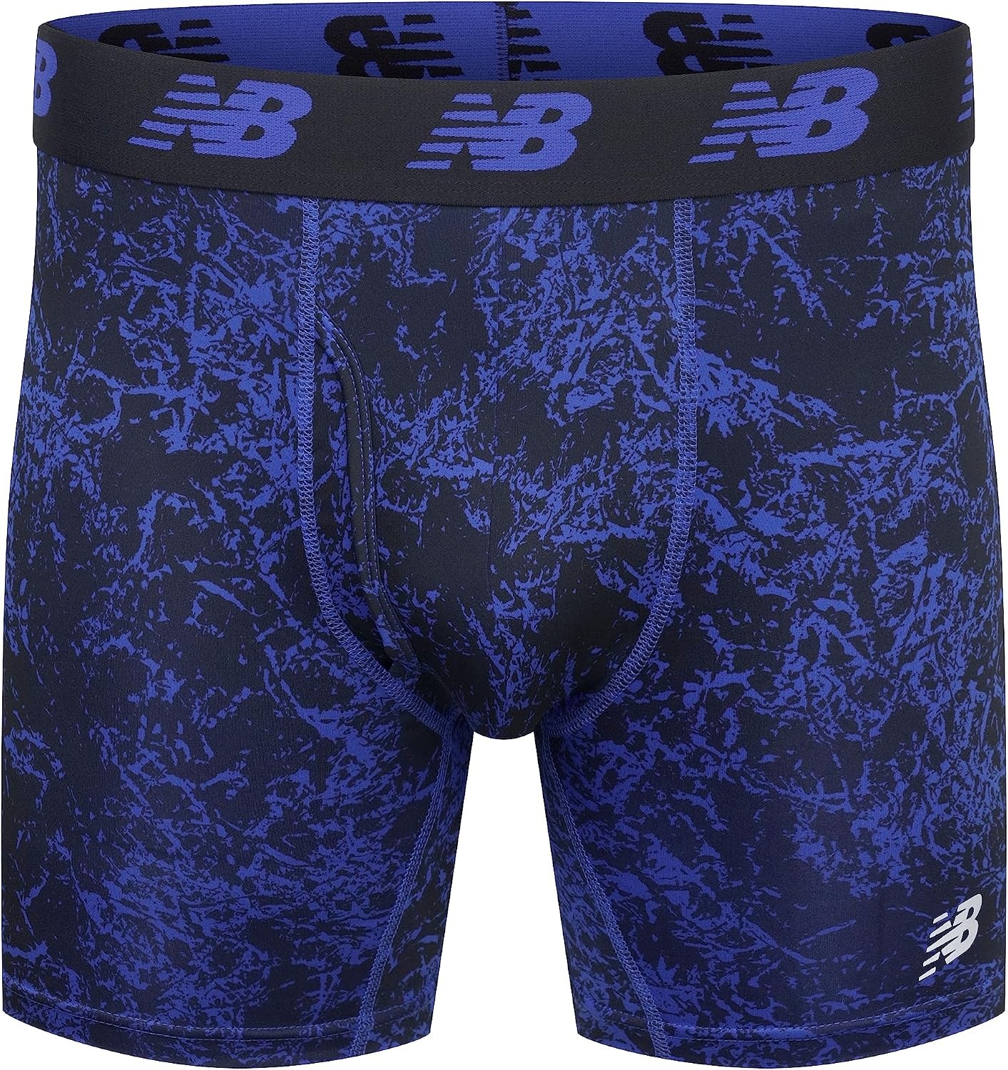 image:imageNew Balance Mens Performance Boxer Briefs with Fly Breathable Stretch Underwear Moisture Wicking Soft Waistband 3 PackCadetTeam RoyalRoyal