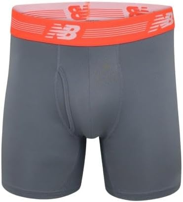 image:imageNew Balance Mens Performance Boxer Briefs with Fly Breathable Stretch Underwear Moisture Wicking Soft Waistband 3 PackDragonflySteelGhost Camo Print