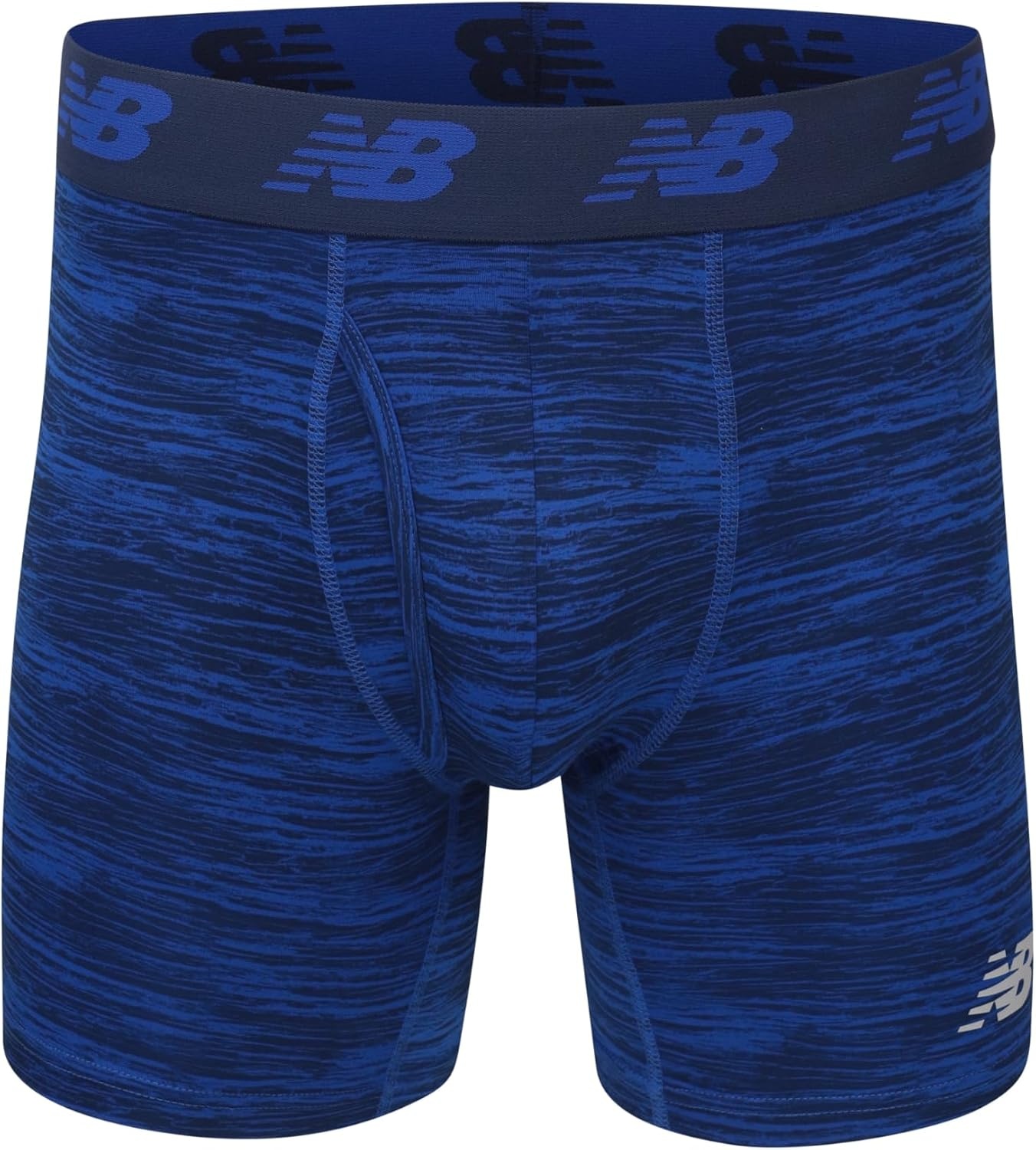 image:imageNew Balance Mens Performance Boxer Briefs with Fly Breathable Stretch Underwear Moisture Wicking Soft Waistband 3 PackPigmentPigment WoodgrainBlack