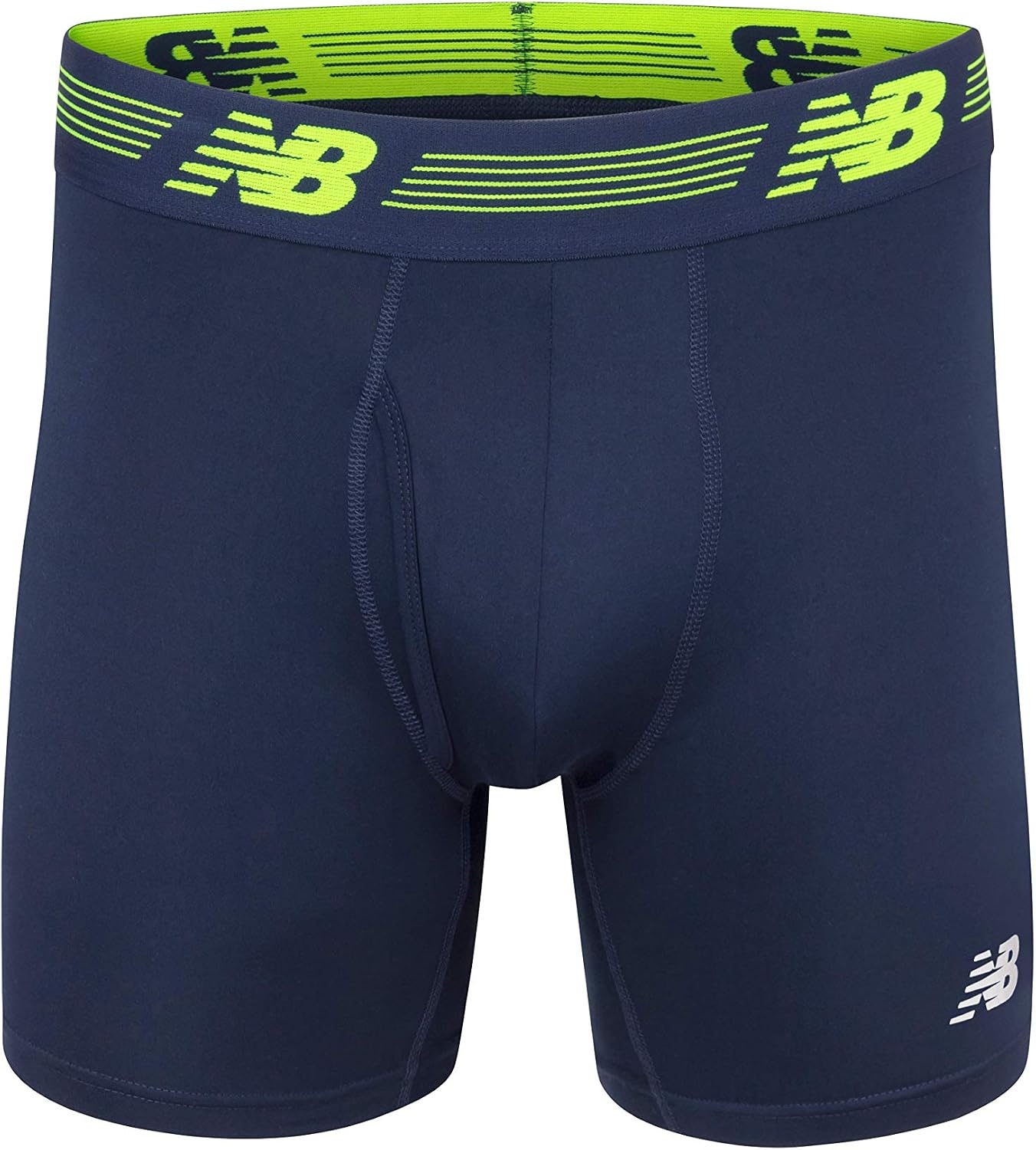 image:imageNew Balance Mens Performance Boxer Briefs with Fly Breathable Stretch Underwear Moisture Wicking Soft Waistband 3 PackPigmentSteelCamo