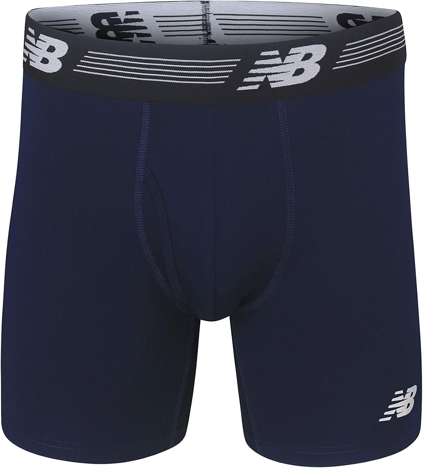 image:imageNew Balance Mens Performance Boxer Briefs with Fly Breathable Stretch Underwear Moisture Wicking Soft Waistband 3 PackPigmentTeam RoyalBolt Flare