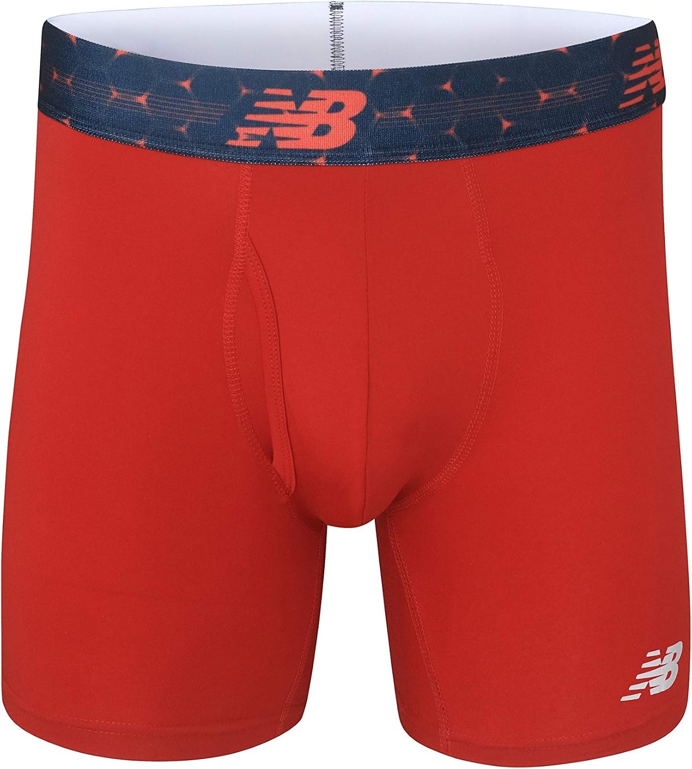 image:imageNew Balance Mens Performance Boxer Briefs with Fly Breathable Stretch Underwear Moisture Wicking Soft Waistband 3 PackTeam RedBlackTeam Red Viper