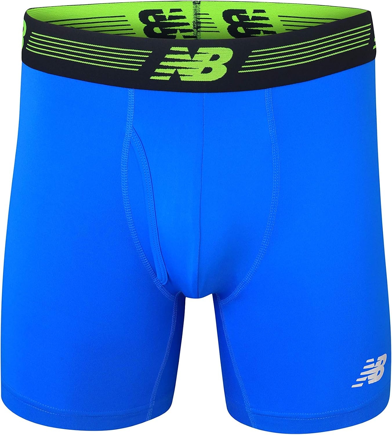 image:imageNew Balance Mens Performance Boxer Briefs with Fly Breathable Stretch Underwear Moisture Wicking Soft Waistband 3 PackTeam RoyalLeadBolt