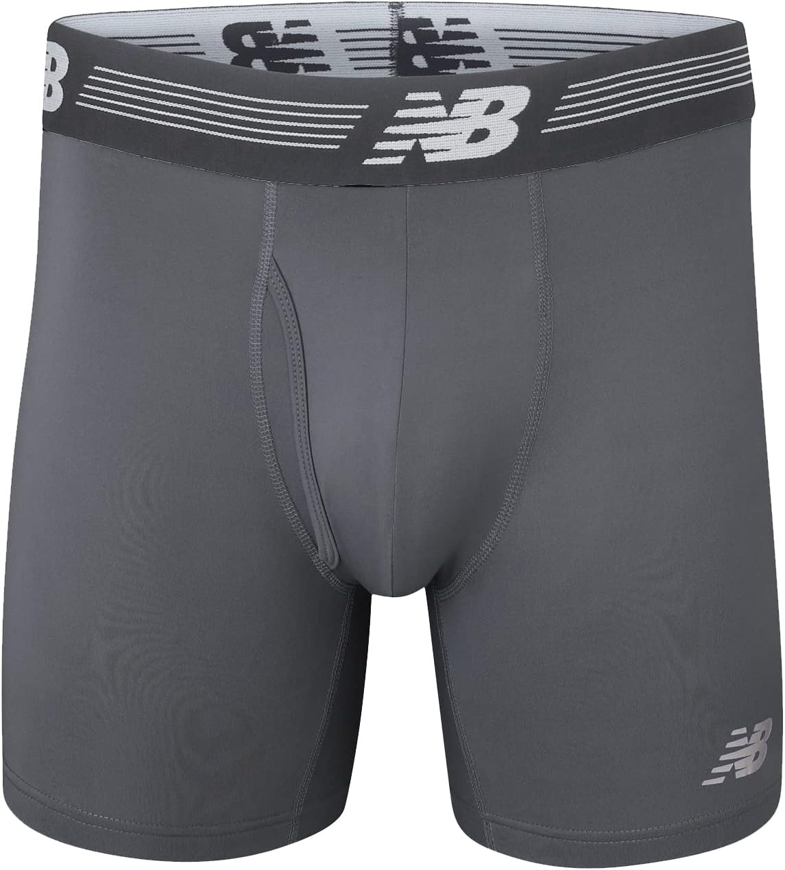 image:imageNew Balance Mens Performance Boxer Briefs with Fly Breathable Stretch Underwear Moisture Wicking Soft Waistband 3 PackTeam RoyalLeadBolt