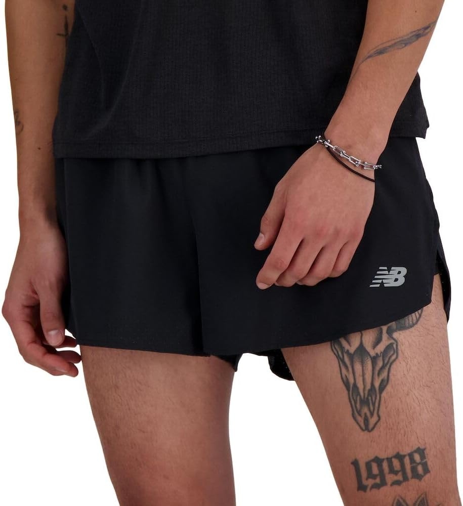 image:imageNew Balance Mens Rc Seamless Short 3 SplitBlack