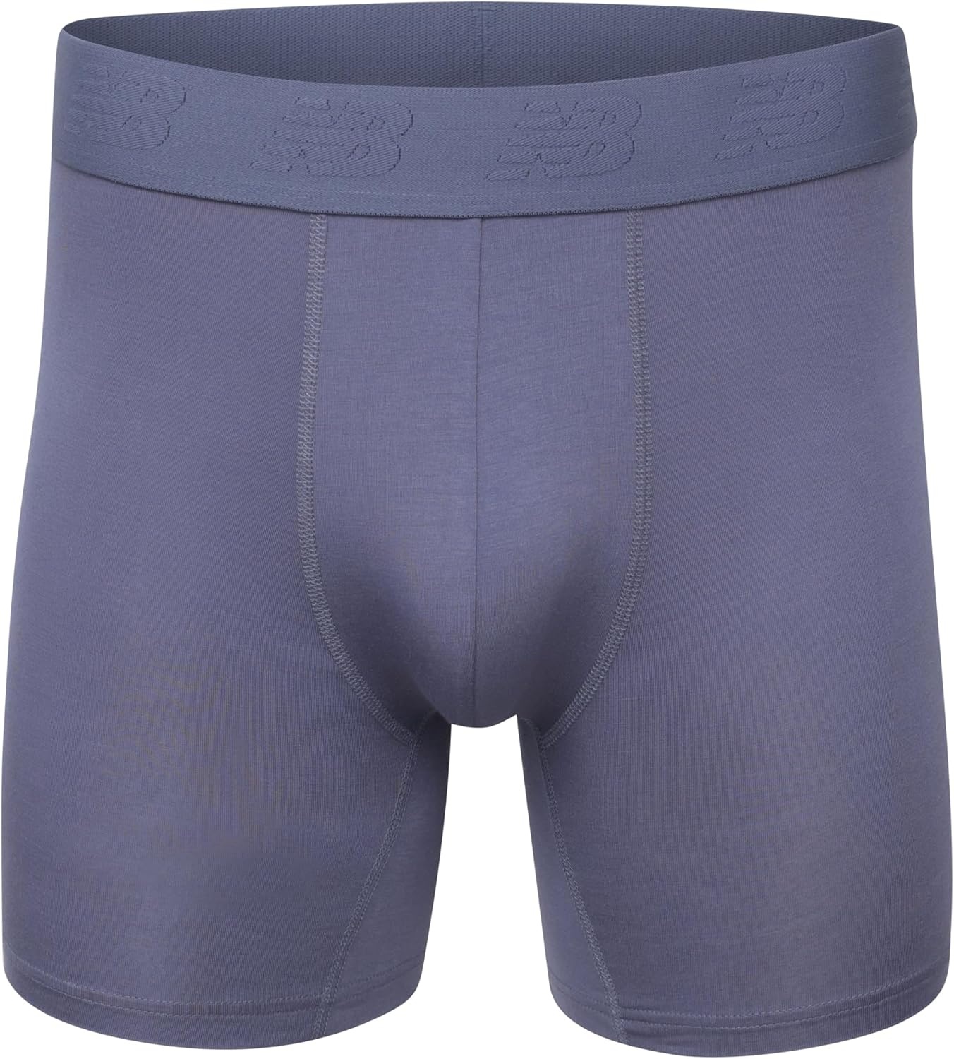image:imageNew Balance Mens Ultra Smooth Microfiber Lightweight Breathable Performance Boxer Brief Underwear 4 PackNavyCastlerockVintage IndigoGraphite Heather
