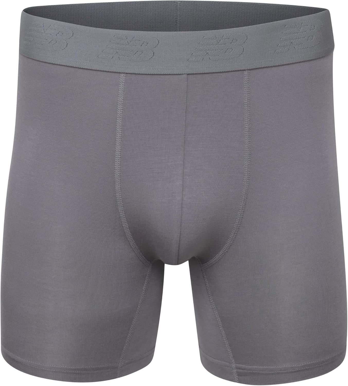 image:imageNew Balance Mens Ultra Smooth Microfiber Lightweight Breathable Performance Boxer Brief Underwear 4 PackNavyCastlerockVintage IndigoGraphite Heather