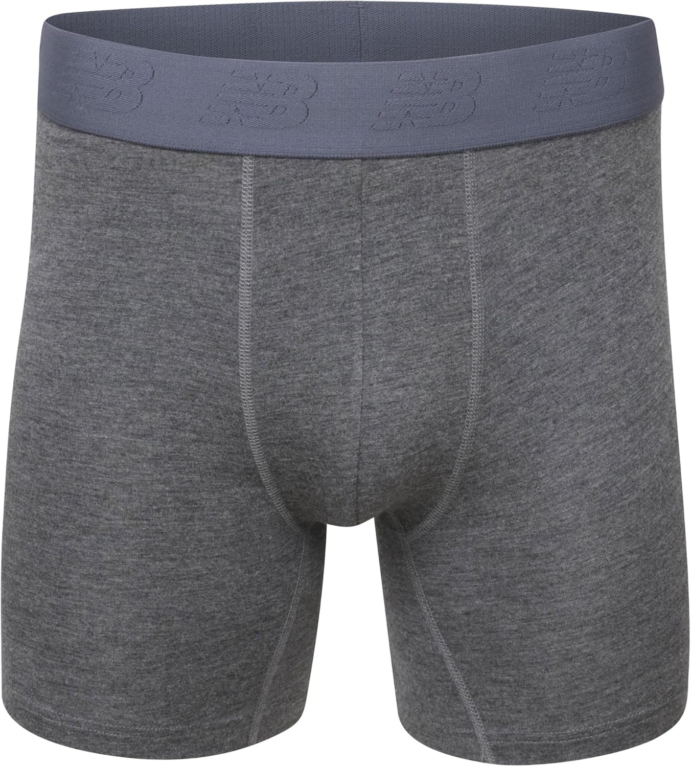 image:imageNew Balance Mens Ultra Smooth Microfiber Lightweight Breathable Performance Boxer Brief Underwear 4 PackNavyCastlerockVintage IndigoGraphite Heather