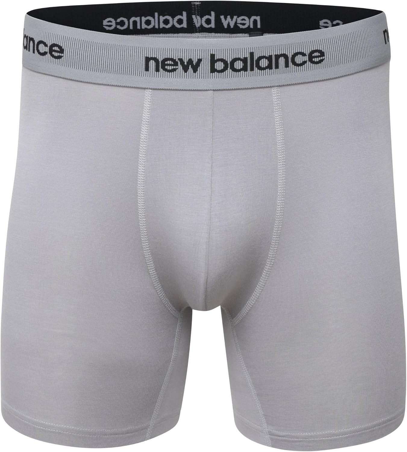 image:imageNew Balance Mens Ultra Smooth Microfiber Lightweight Breathable Performance Boxer Brief Underwear 4 PackNavyDream StateDusk ShowerSlate Grey