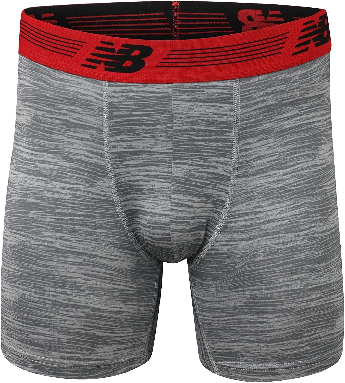 image:imageNew Balance Mens Ultra Soft Performance 6 Boxer Briefs with No Fly 3 PackBlackWoodgrainBlack