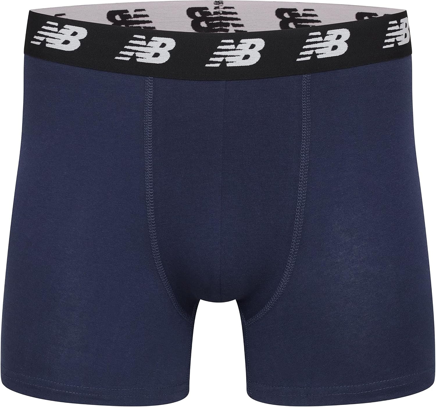 image:imageNew Balance Mens Velocity Cotton Breathable Lightweight No Fly Boxer Briefs Underwear 3 PackBlackVarsity OrangeDress BluesPlum