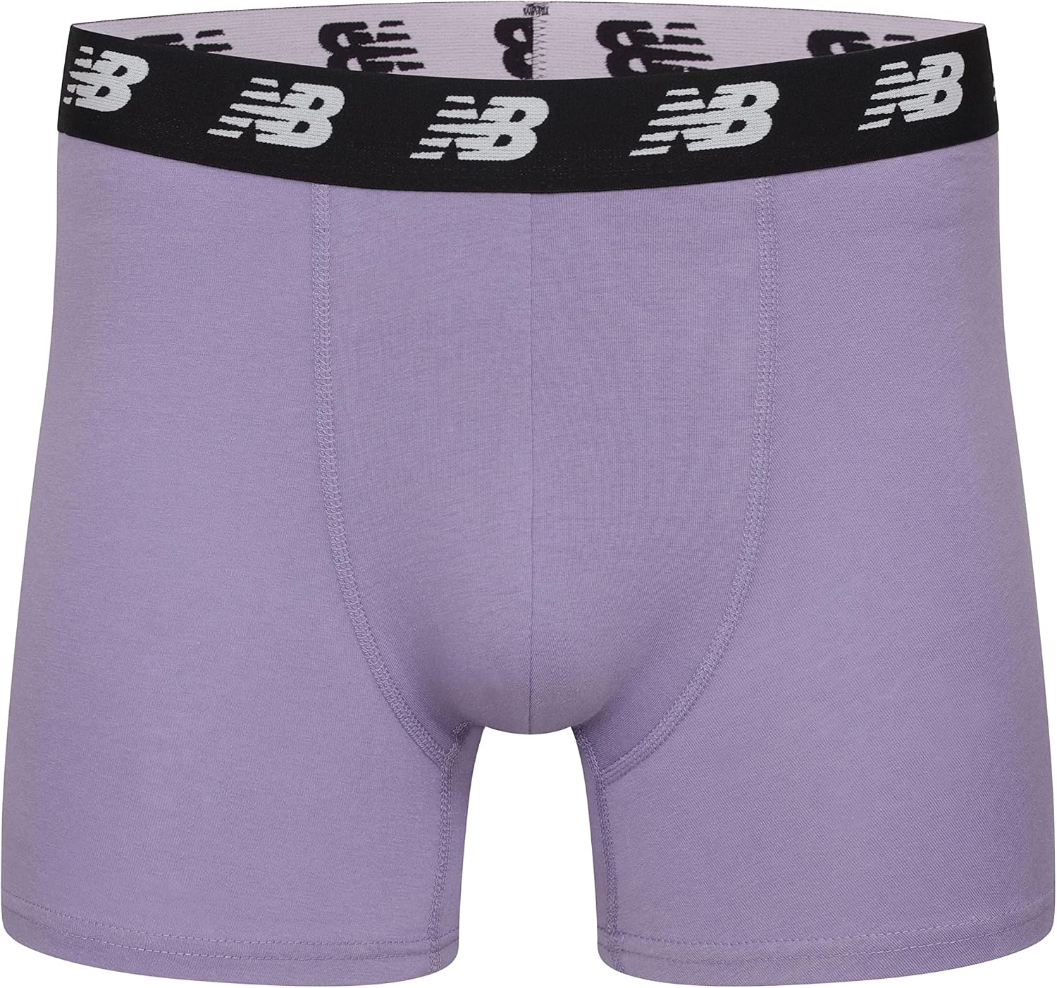 image:imageNew Balance Mens Velocity Cotton Breathable Lightweight No Fly Boxer Briefs Underwear 3 PackBlackVarsity OrangeDress BluesPlum