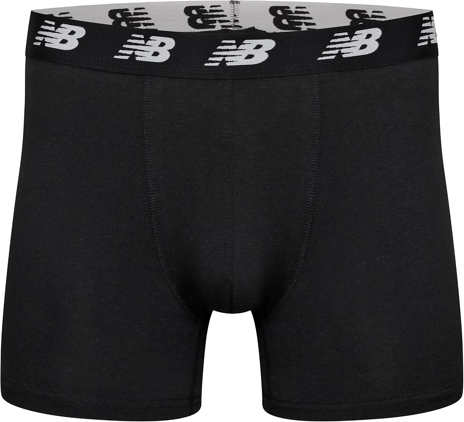 image:imageNew Balance Mens Velocity Cotton Breathable Lightweight No Fly Boxer Briefs Underwear 3 PackBlackVarsity OrangeDress BluesPlum