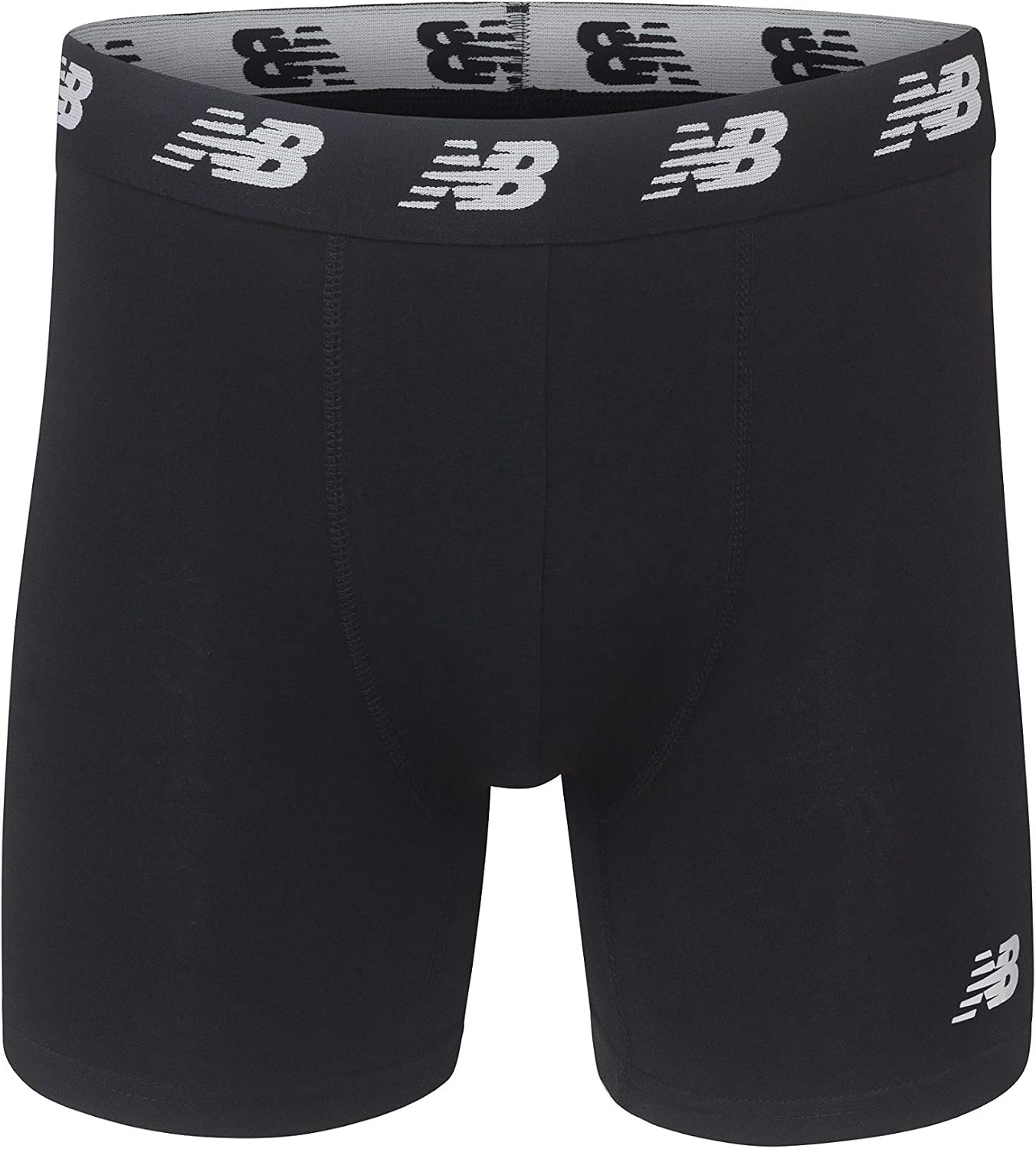 image:imageNew Balance Mens Velocity Cotton Breathable Lightweight No Fly Boxer Briefs Underwear 3 PackPrism PurpleLeadBlack