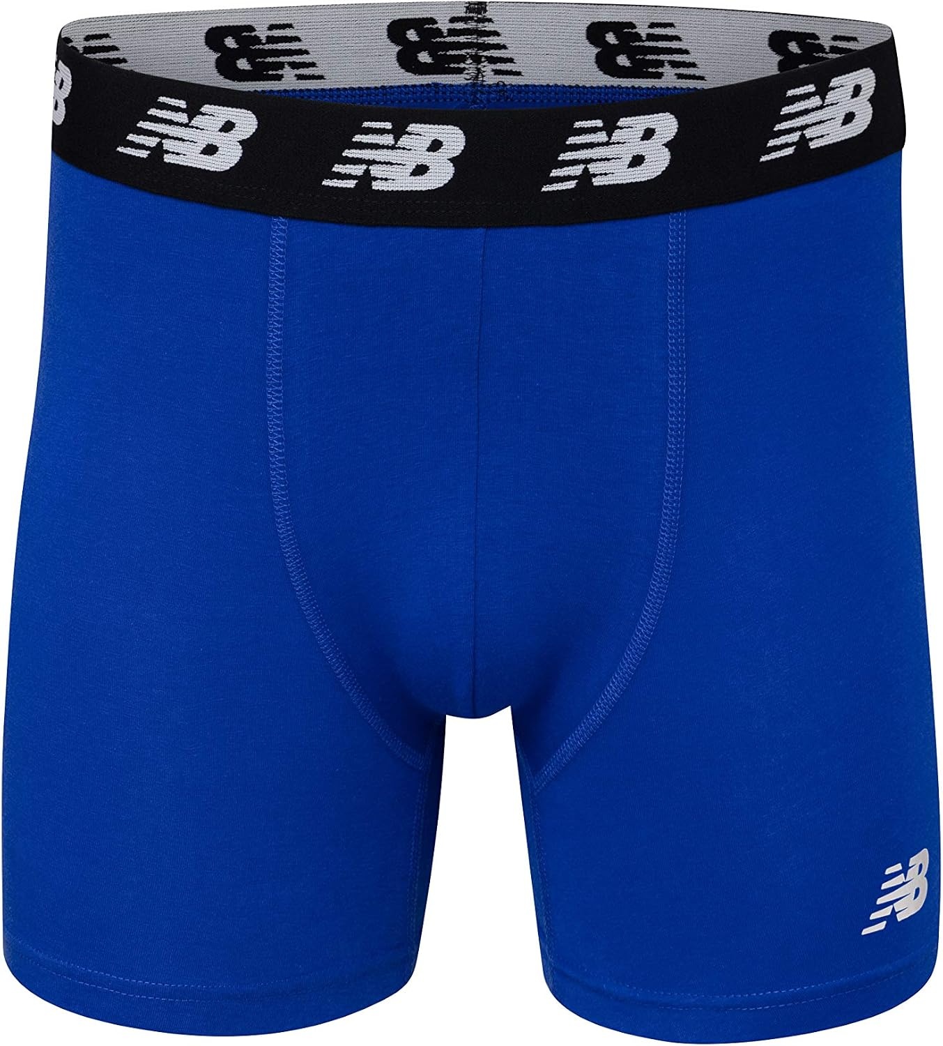 image:imageNew Balance Mens Velocity Cotton Breathable Lightweight No Fly Boxer Briefs Underwear 3 PackTeam RoyalDark HeatherTeam RoyalDark Heather
