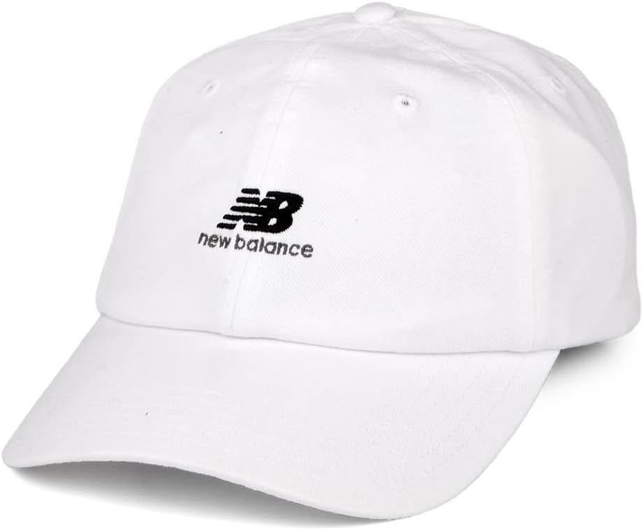 image:imageNew Balance Standard Mens and Womens Unisex 6Panel Curved Brim Adjustable Cotton TwillWhite