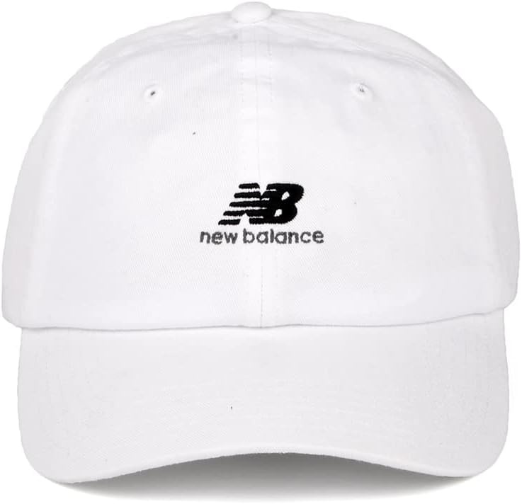 image:imageNew Balance Standard Mens and Womens Unisex 6Panel Curved Brim Adjustable Cotton TwillWhite