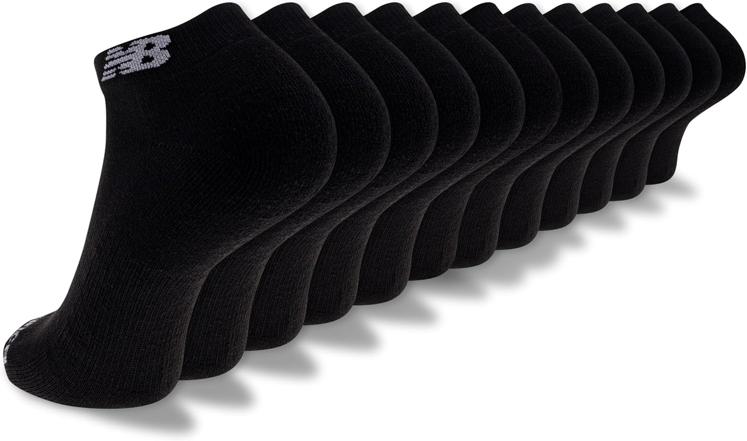 image:imageNew Balance Unisex Adult Performance Cushioned Low Cut Socks 6 amp 12 Pairs Moisture WickingBlack 12 Pairs