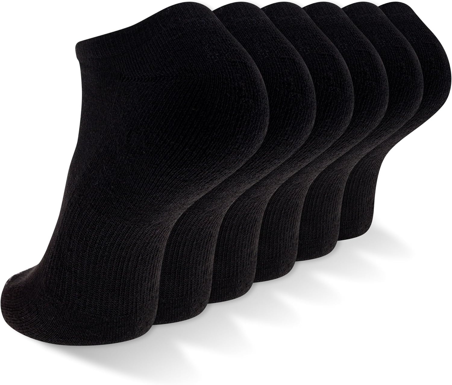 image:imageNew Balance Unisex Adult Performance Cushioned No Show Socks 6 amp 12 Pairs Moisture WickingBlack 6 Pairs