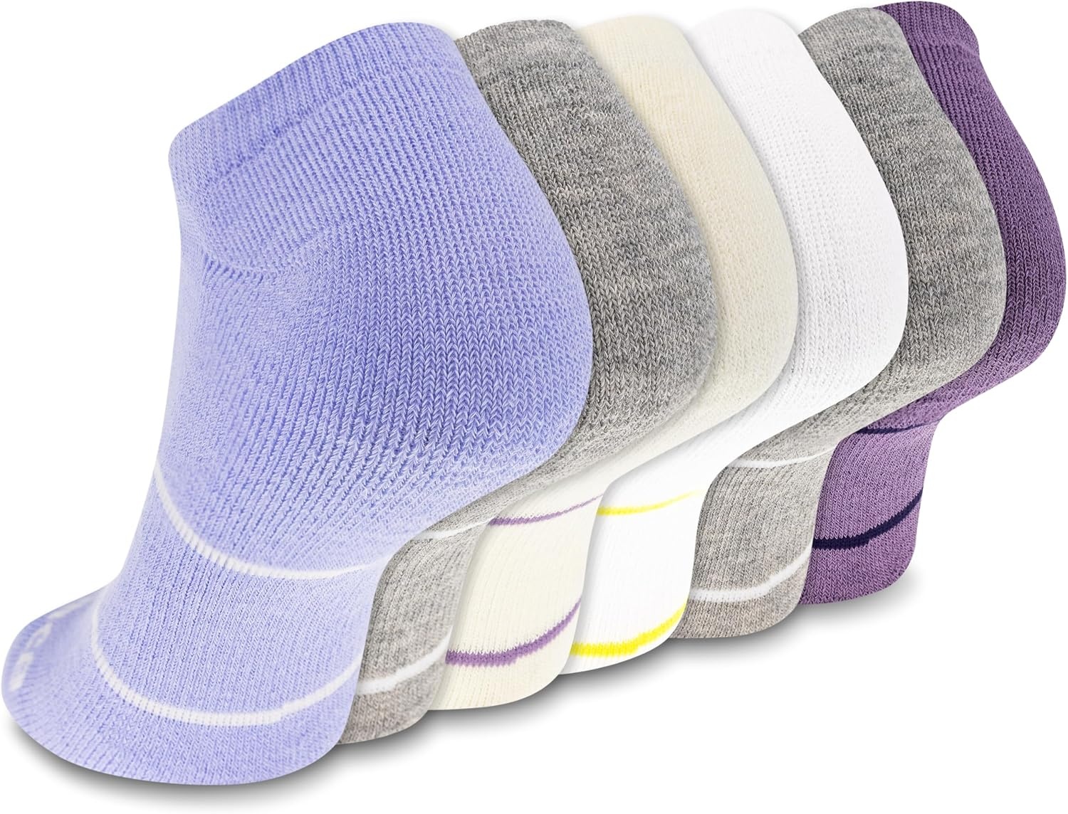 image:imageNew Balance Unisex Adult Performance Cushioned No Show Socks 6 amp 12 Pairs Moisture WickingLight Blue Assorted 6 Pairs