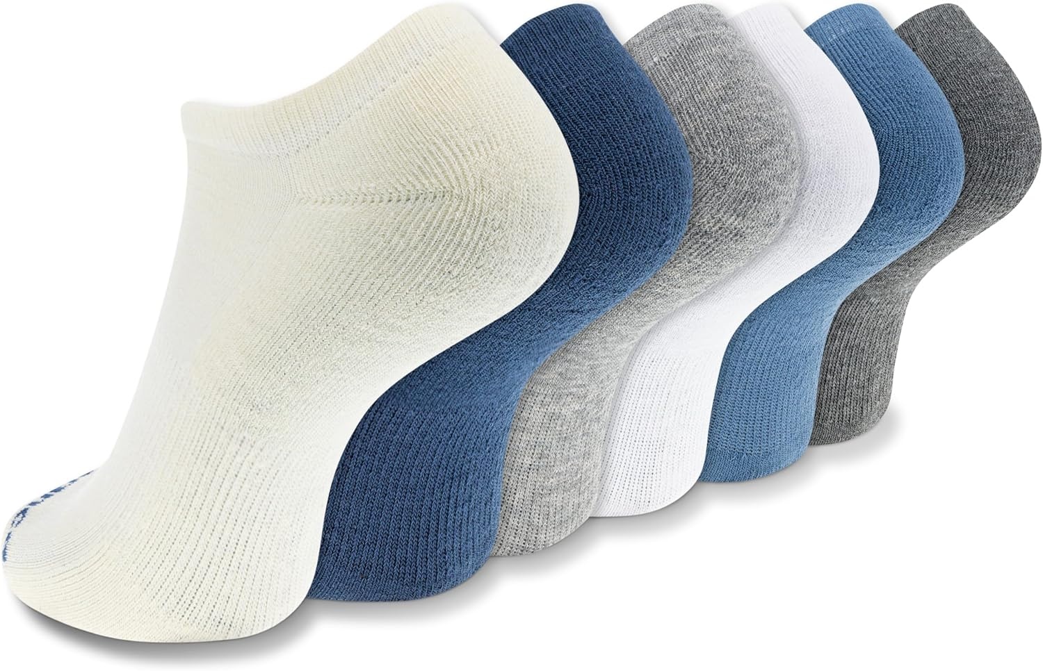 image:imageNew Balance Unisex Adult Performance Cushioned No Show Socks 6 amp 12 Pairs Moisture WickingPink Assorted 6 Pairs