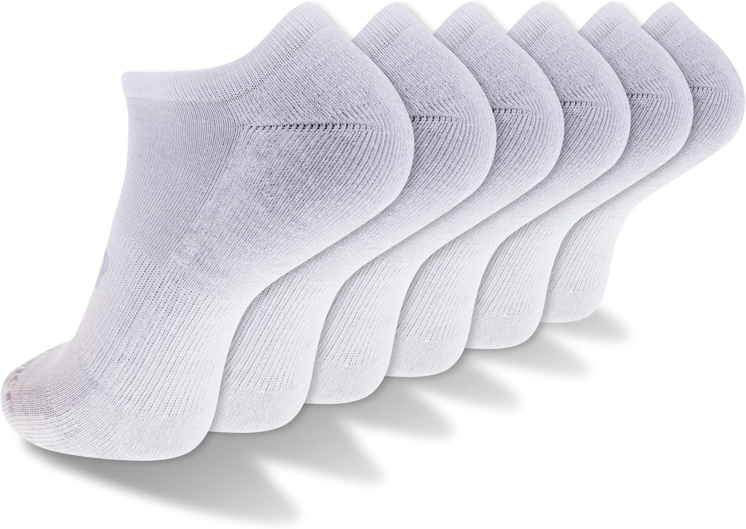 image:imageNew Balance Unisex Adult Performance Cushioned No Show Socks 6 amp 12 Pairs Moisture WickingWhite 6 Pairs