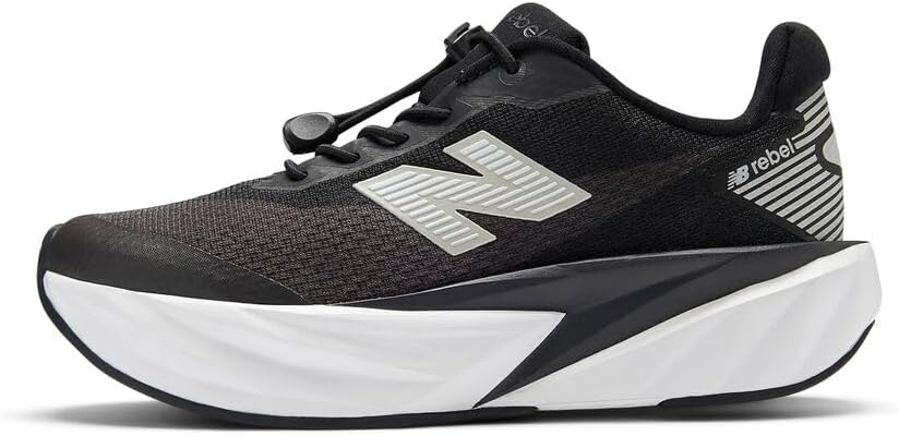 image:imageNew Balance UnisexChild FuelCell Rebel Bungee Lace WToggleBlackNb 103 White