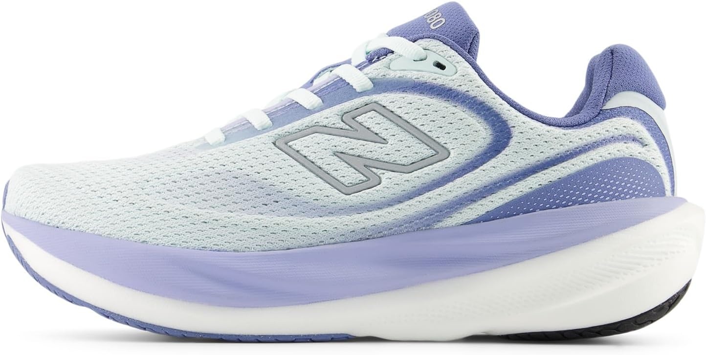 image:imageNew Balance Womens 1080 V15 Road Running ShoesGlint BlueSilver Metallic