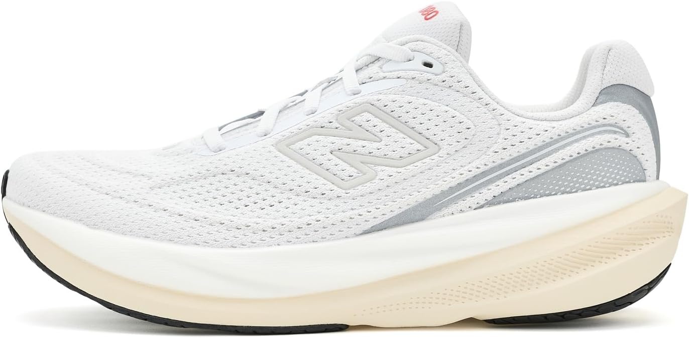 image:imageNew Balance Womens 1080 V15 Road Running ShoesNb 103 WhiteNeo Flame