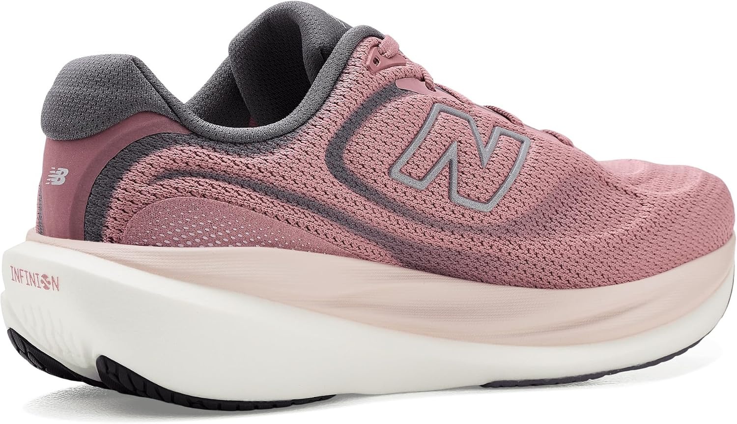 image:imageNew Balance Womens 1080 V15 Road Running ShoesRosewoodSilver Metallic