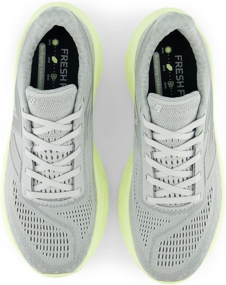image:imageNew Balance Womens Fresh Foam X 1080 V14 ShoesRaincloudLimelightSilver Metallic