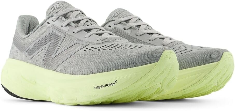 image:imageNew Balance Womens Fresh Foam X 1080 V14 ShoesRaincloudLimelightSilver Metallic