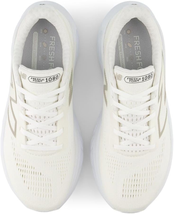 image:imageNew Balance Womens Fresh Foam X 1080 V14 ShoesWhiteLight Gold MetallicSea Salt