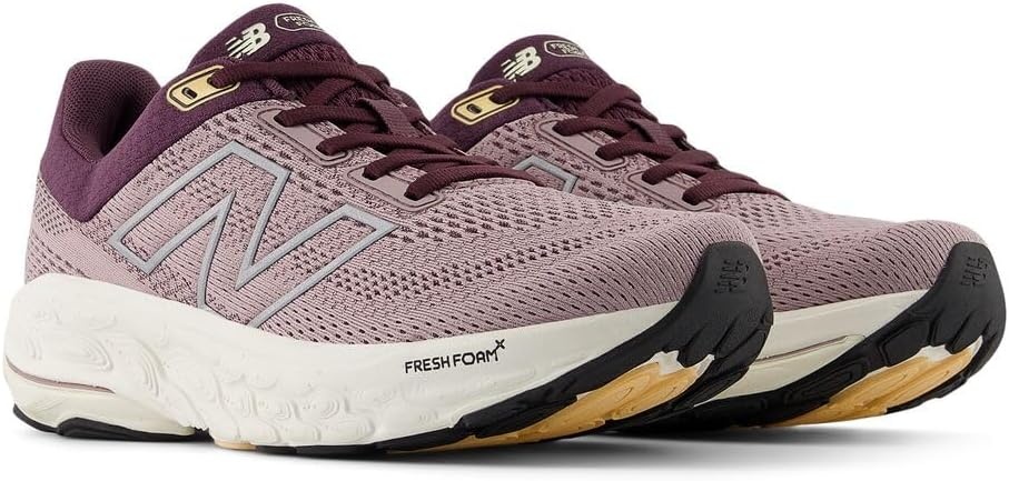 image:imageNew Balance Womens Fresh Foam X 860 V14 Road Running ShoesIce WinePlum BrownSilver Metallic