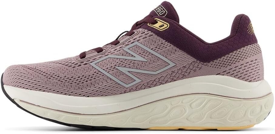 image:imageNew Balance Womens Fresh Foam X 860 V14 Road Running ShoesIce WinePlum BrownSilver Metallic