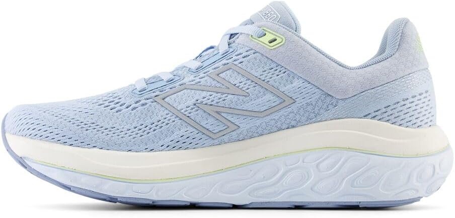 image:imageNew Balance Womens Fresh Foam X 860 V14 Road Running ShoesLight Chrome BlueLimelightBleached Lime Glo