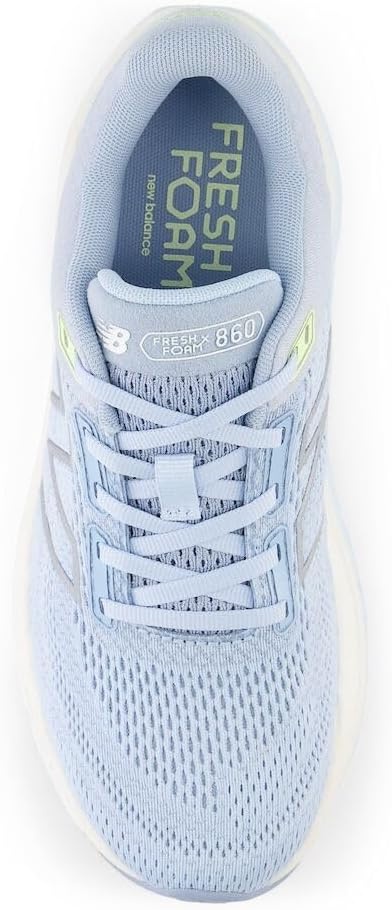 image:imageNew Balance Womens Fresh Foam X 860 V14 Road Running ShoesLight Chrome BlueLimelightBleached Lime Glo