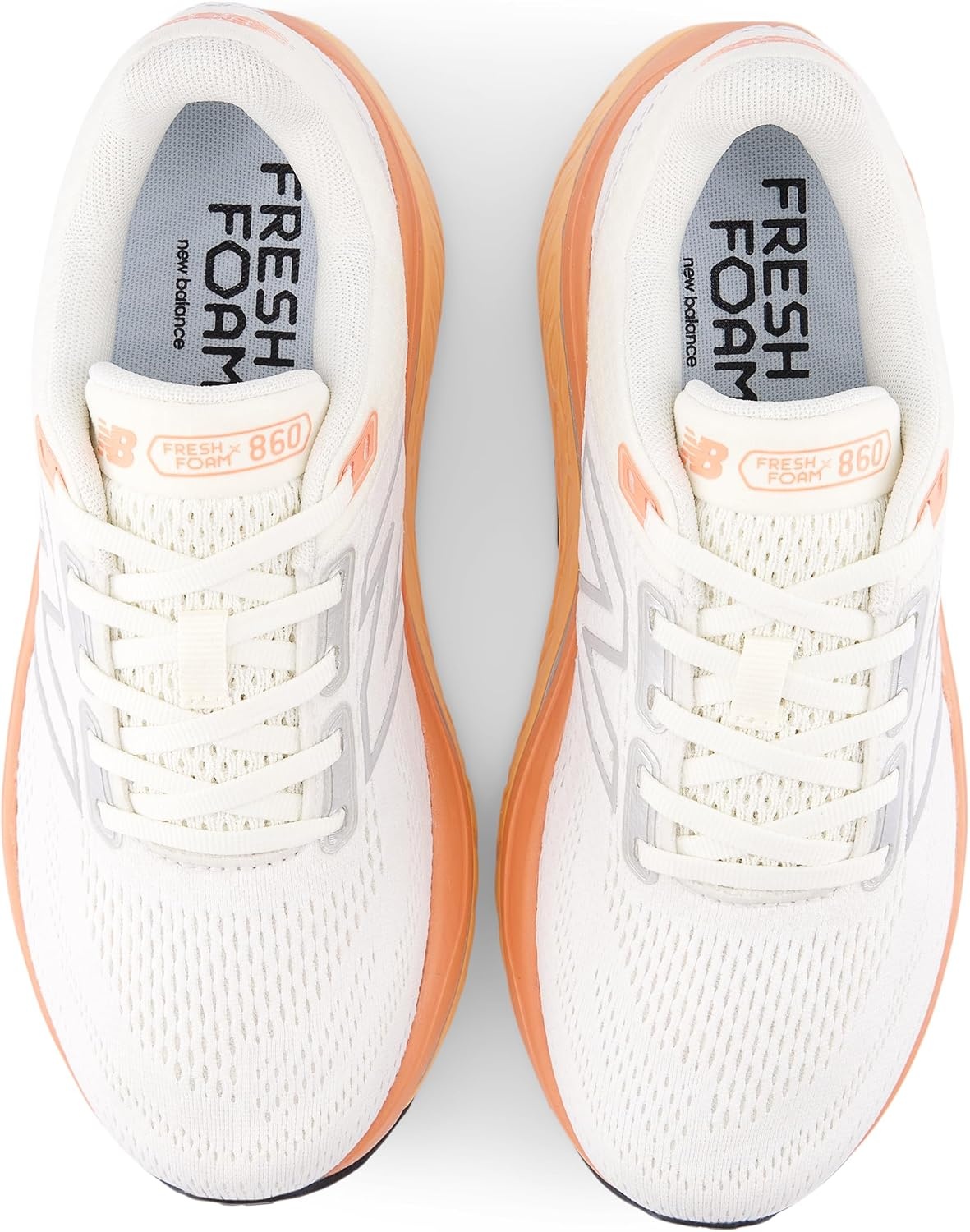 image:imageNew Balance Womens Fresh Foam X 860 V14 Road Running ShoesNb 103 WhiteAngoraPeach Nectar