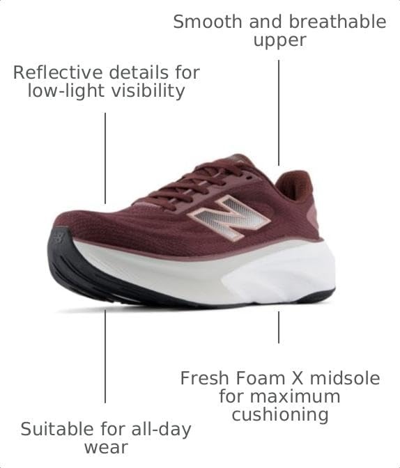 image:imageNew Balance Womens Fresh Foam X More V6Cherry LeatherFast Track
