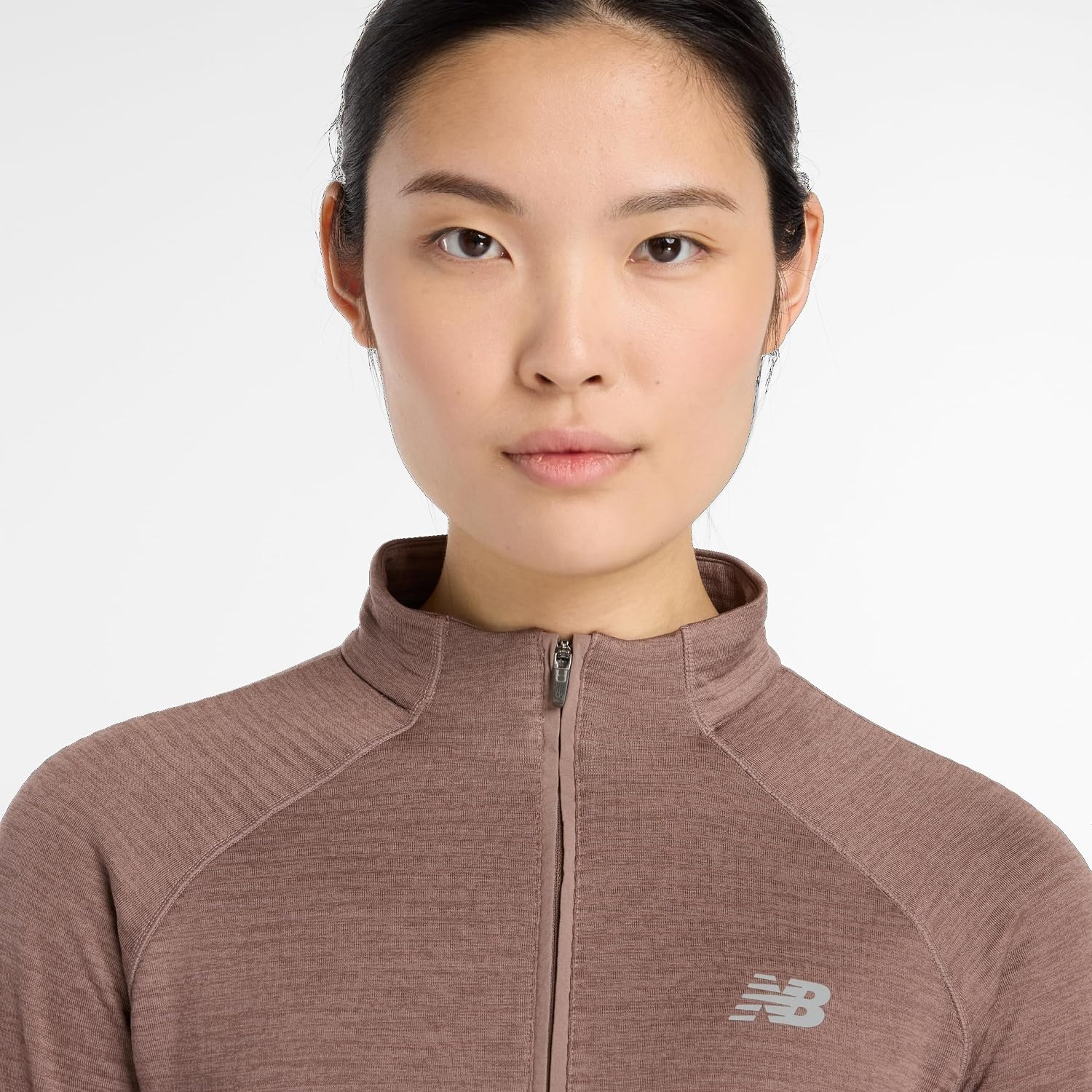 image:imageNew Balance womens Athletics Heat Grid 12 ZipEarth Shadow Heather