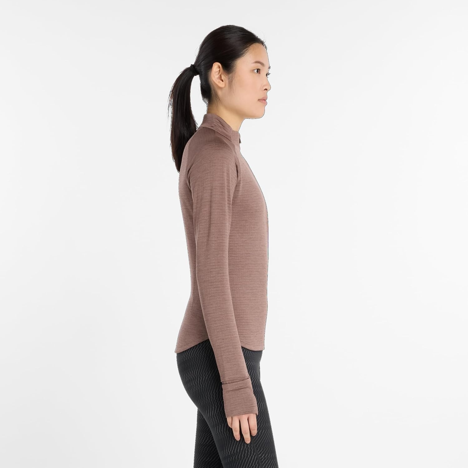 image:imageNew Balance womens Athletics Heat Grid 12 ZipEarth Shadow Heather