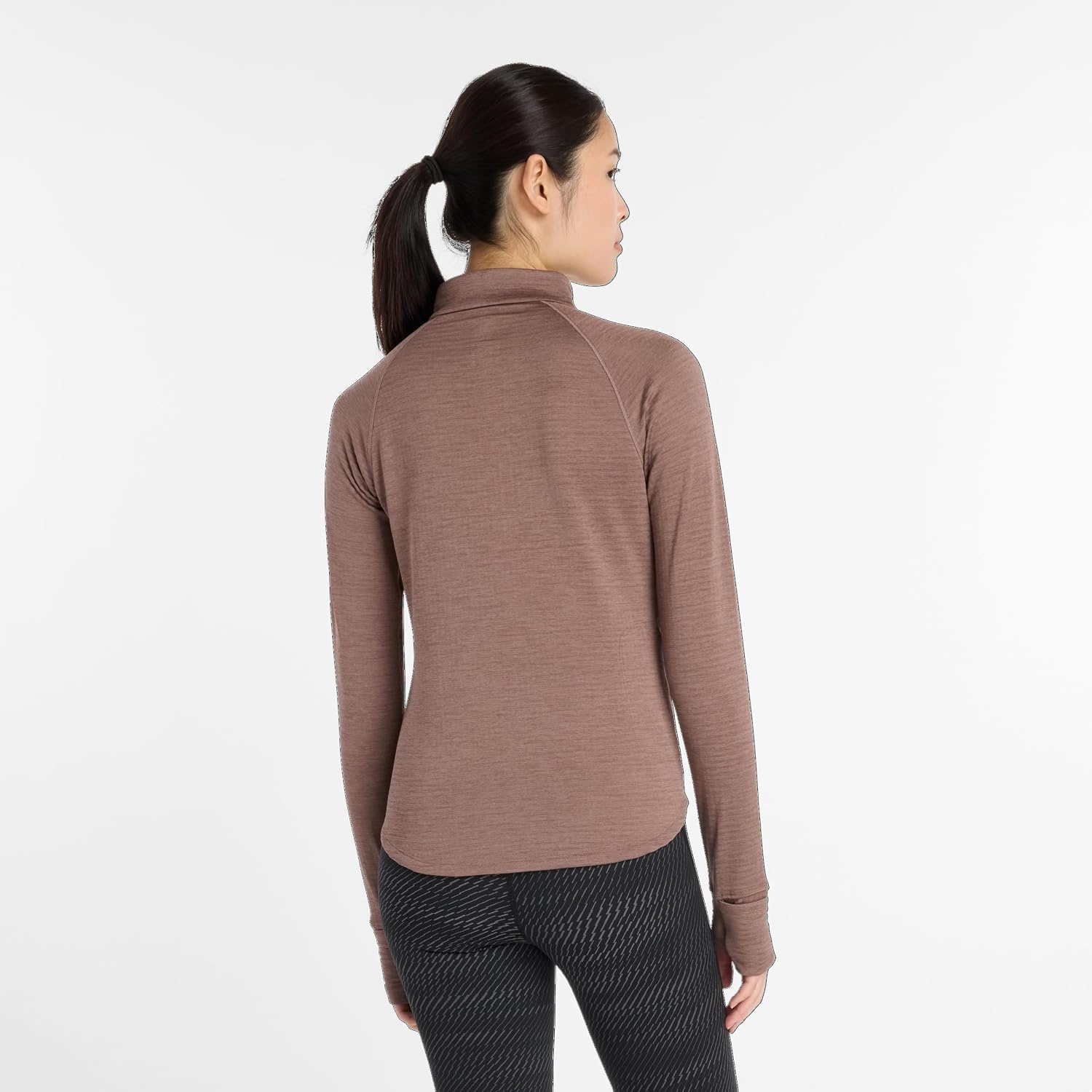 image:imageNew Balance womens Athletics Heat Grid 12 ZipEarth Shadow Heather