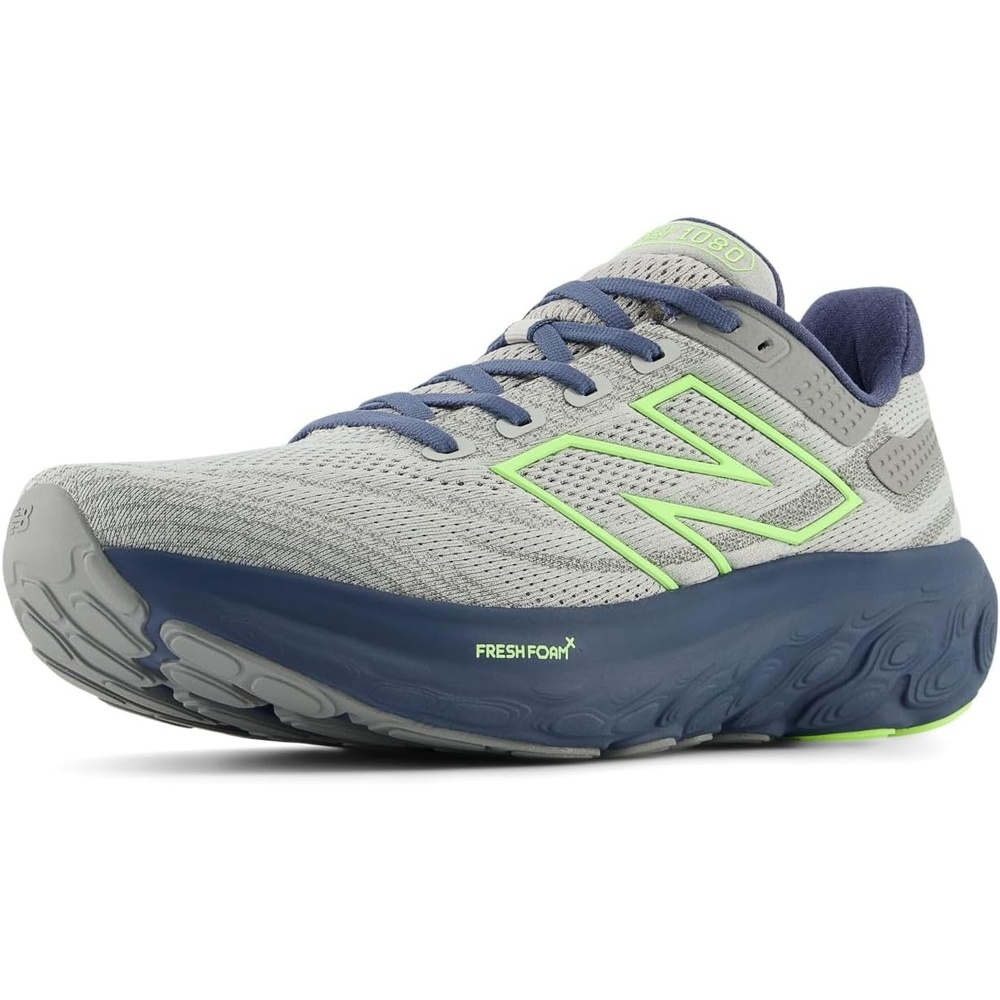 image:imageNew Balance Fresh Foam X 1080v13 Mens RunningRaincloudVintage IndigoBleached Lime Glo
