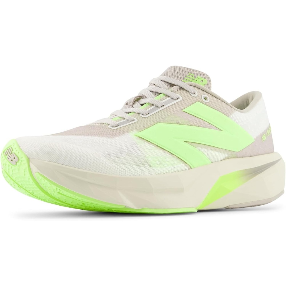 image:imageNew Balance Mens FuelCell Rebel V4 Running Shoes  Road Running ShoesMoonrockBleached Lime Glo