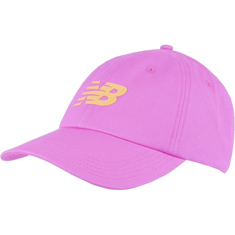 image:imageNew Balance Standard Mens and Womens Unisex 6Panel Curved Brim Adjustable Cotton TwillVibrant Pink