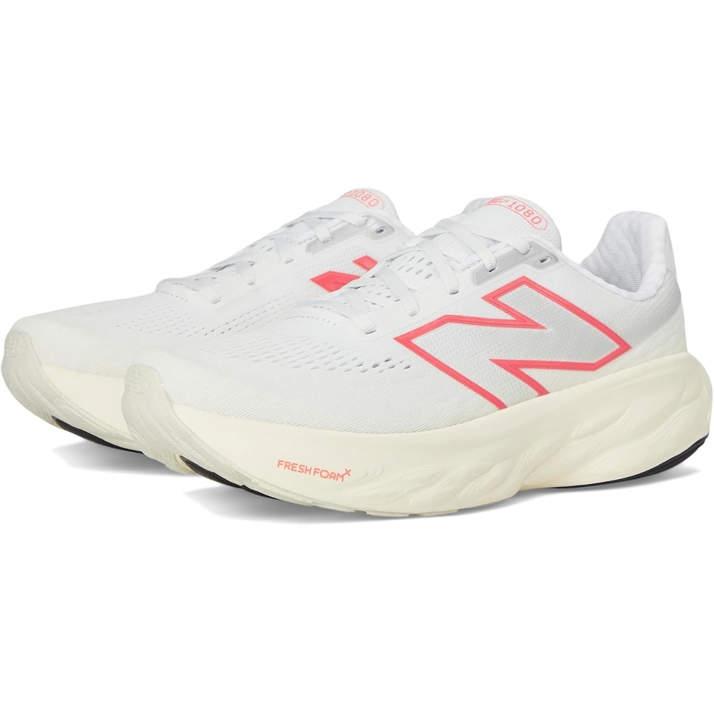 image:imageNew Balance Womens Fresh Foam X 1080 V14 Shoes103 WhiteAngora