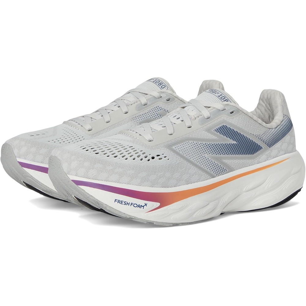 image:imageNew Balance Womens Fresh Foam X 1080 V14 ShoesGrey MatterSilver Metallic
