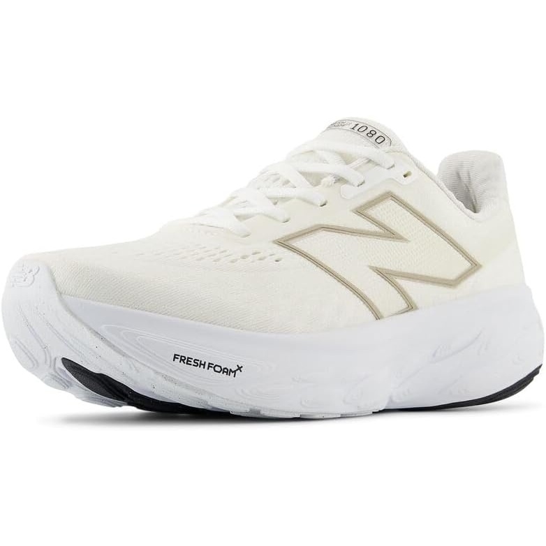 image:imageNew Balance Womens Fresh Foam X 1080 V14 ShoesWhiteLight Gold MetallicSea Salt